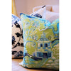 20" Chinoiserie Gardens Throw Pillow in Green & Blue by Post House Co.