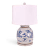 26" Blue & White Ming Dragon Ginger Jar Table Lamp by Avala