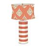 27" Stripe Stacked Tole Lamp with Salazar Shade by Dana Gibson