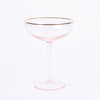 8 Oak Lane - Light Pink Coupe Glass by 8 Oak Lane