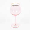 8 Oak Lane - Light Pink Wine Glass by 8 Oak Lane