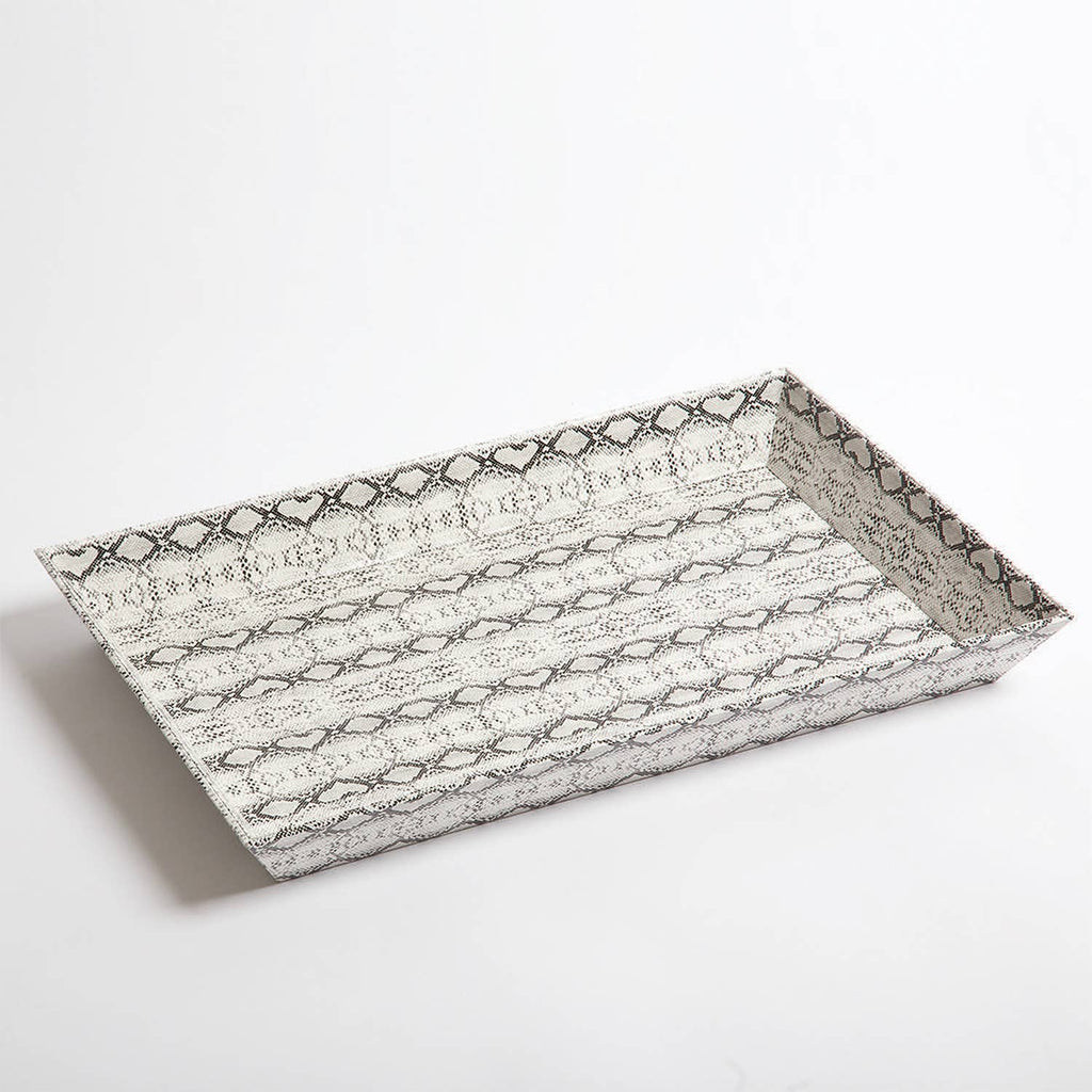 8 Oak Lane - Python Leatherette Tray - Large by 8 Oak Lane