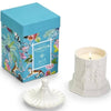 Amber Scented Pagoda Candle and Chinoiserie Gift Box by Two's Company