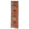 Antique Kurdish Kazak Tribal Runner, 3'8" x 13' by Antique