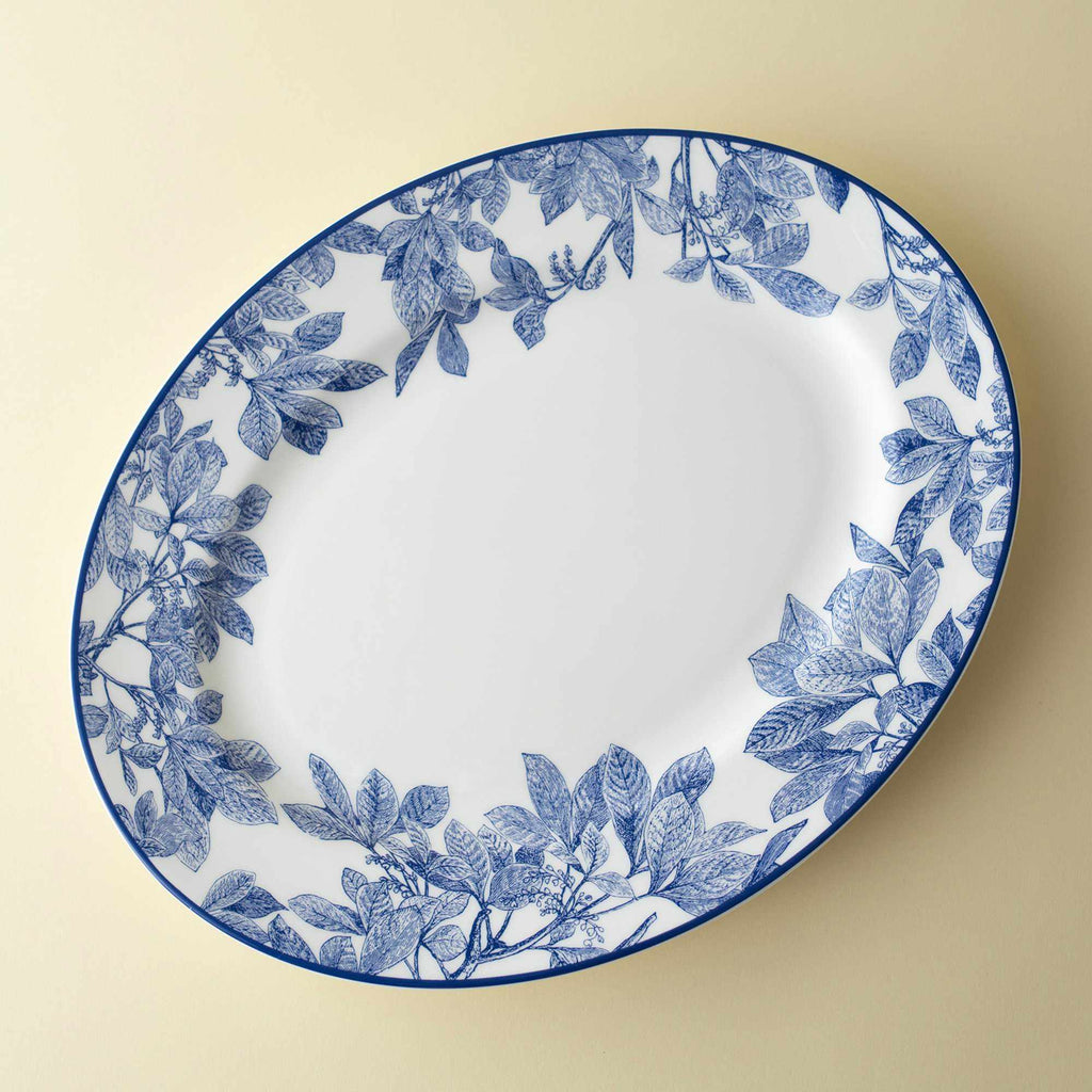 Arbor Blue Medium Oval Platter** by Caskata