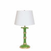 Bamboo Candle Stick Lamp in Green by Dana Gibson