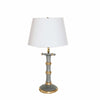 Bamboo Candle Stick Lamp in Grey by Dana Gibson