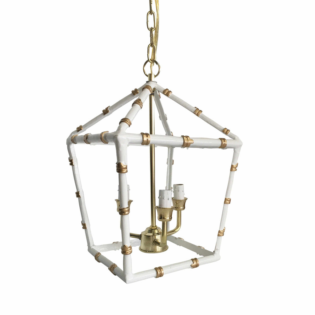 Bamboo Lantern in White by Dana Gibson