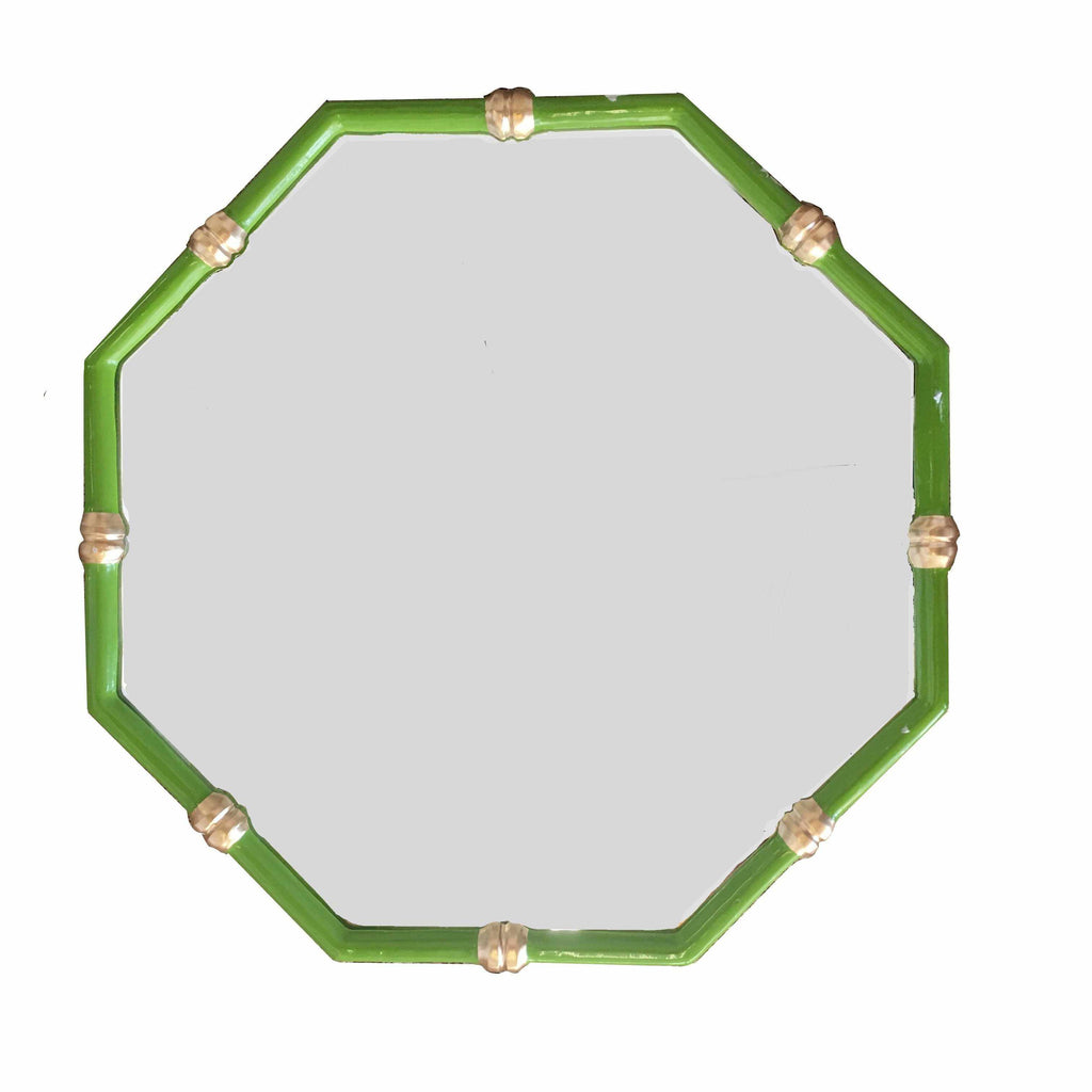 Bamboo Mirror in Green by Dana Gibson