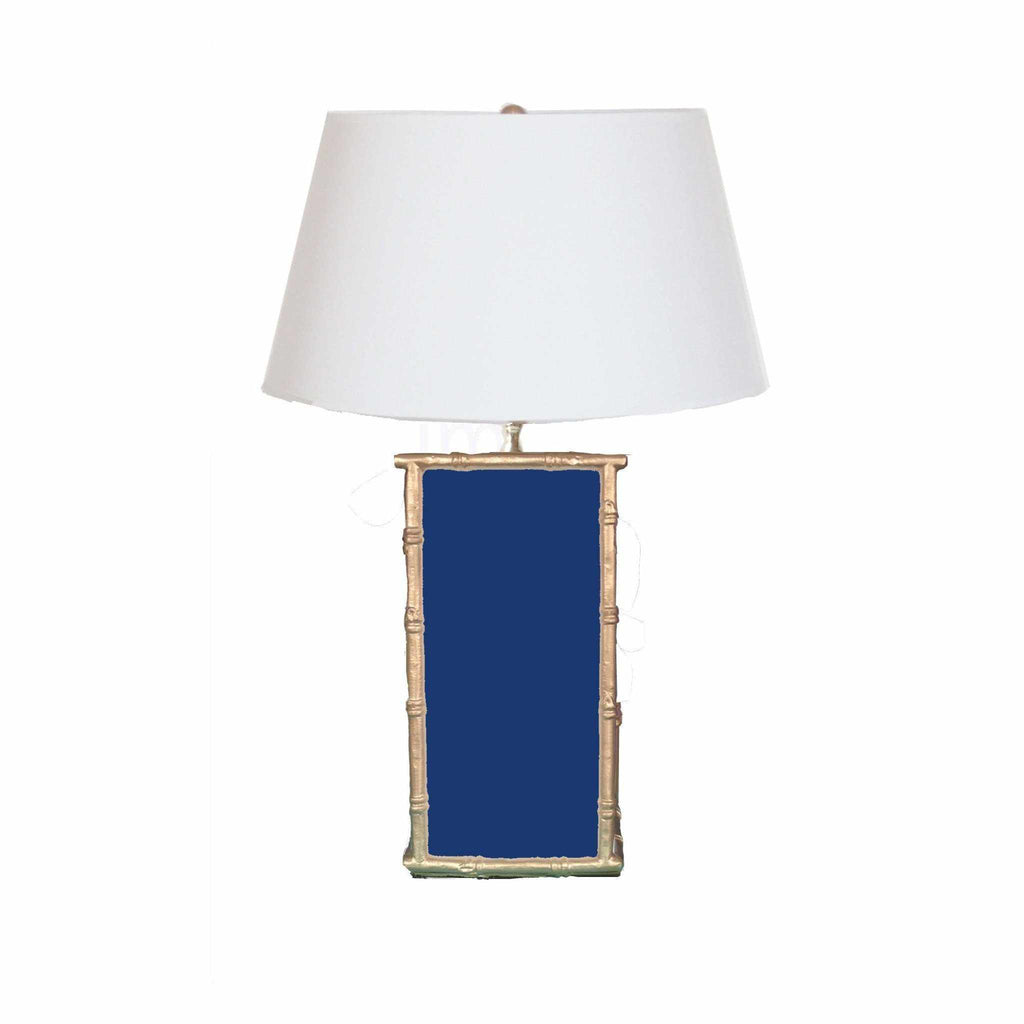 Bamboo in Navy Lamp by Dana Gibson