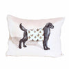 Black Dog Pillow by Dana Gibson