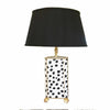 Black Fleck Lamp by Dana Gibson