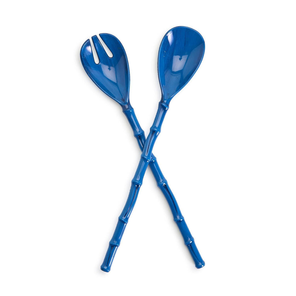 Blue Bamboo Accent Salad Servers (Set of 2) by Two's Company