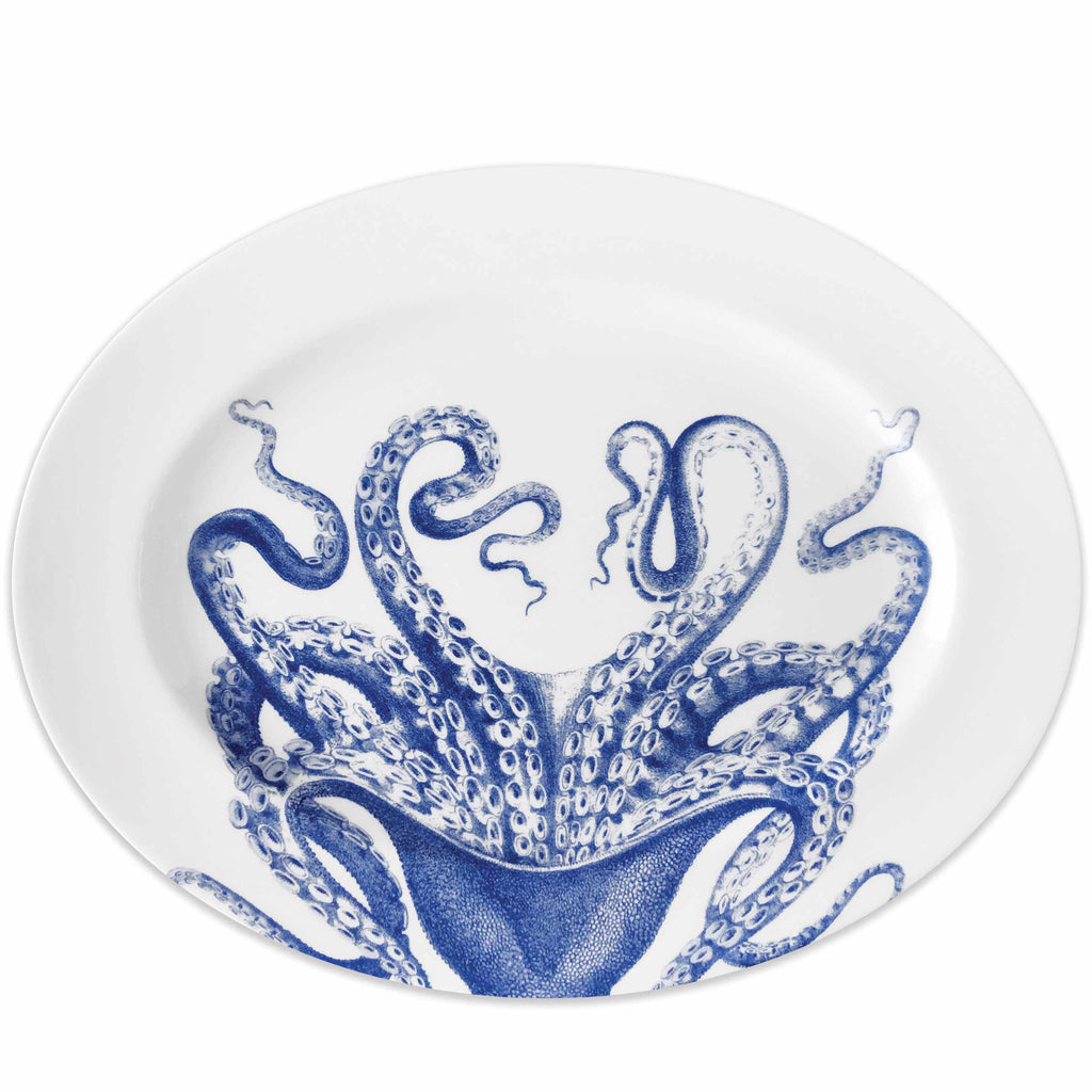 Blue Lucy Large Oval Platter by Caskata