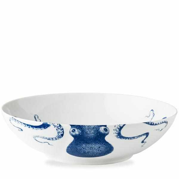 Blue Lucy Wide Serving Bowl by Caskata