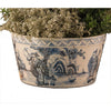 Blue & White Cachepot with Figural Scene by Dessau Home