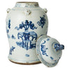 Blue & White Eight Treasures Temple Jar by Avala