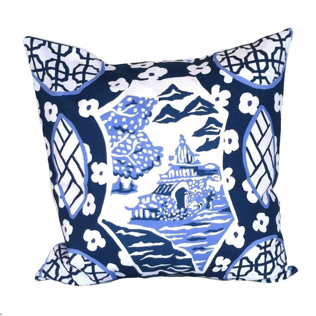 Canton in Blue 22" Square by Dana Gibson