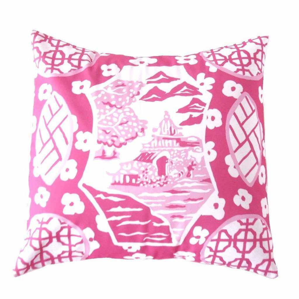 Canton in Pink 22" Pillow by Dana Gibson
