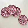 Casablanca Crimson Canapés Set of 4 by Caskata