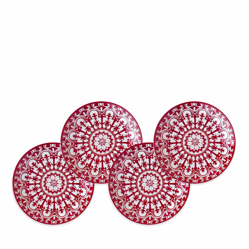 Casablanca Crimson Canapés Set of 4 by Caskata