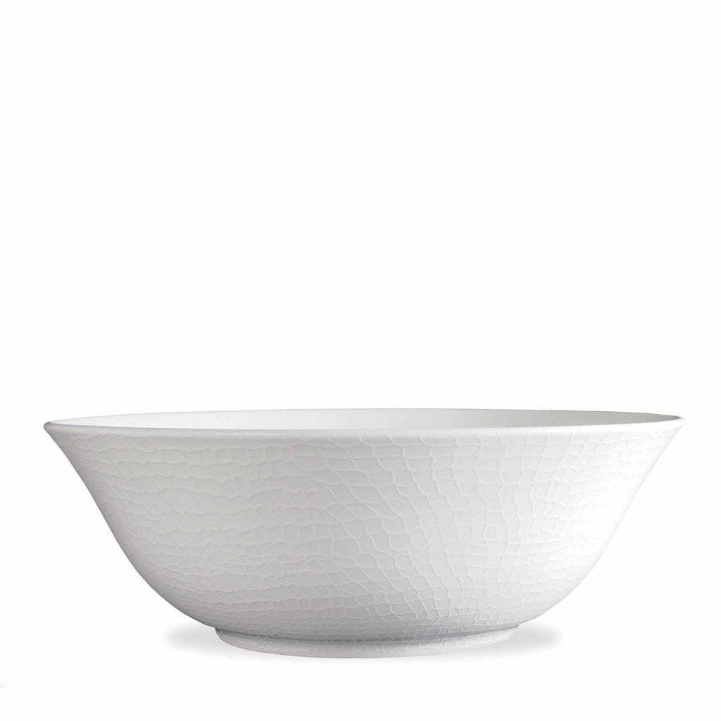 Catch White Medium Serving Bowl by Caskata