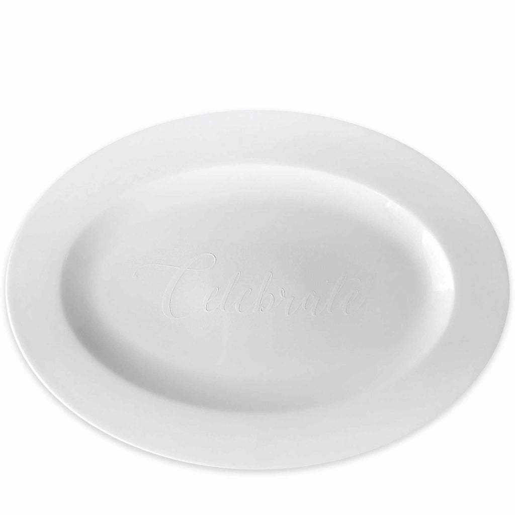 Celebrate Medium Oval Platter by Caskata