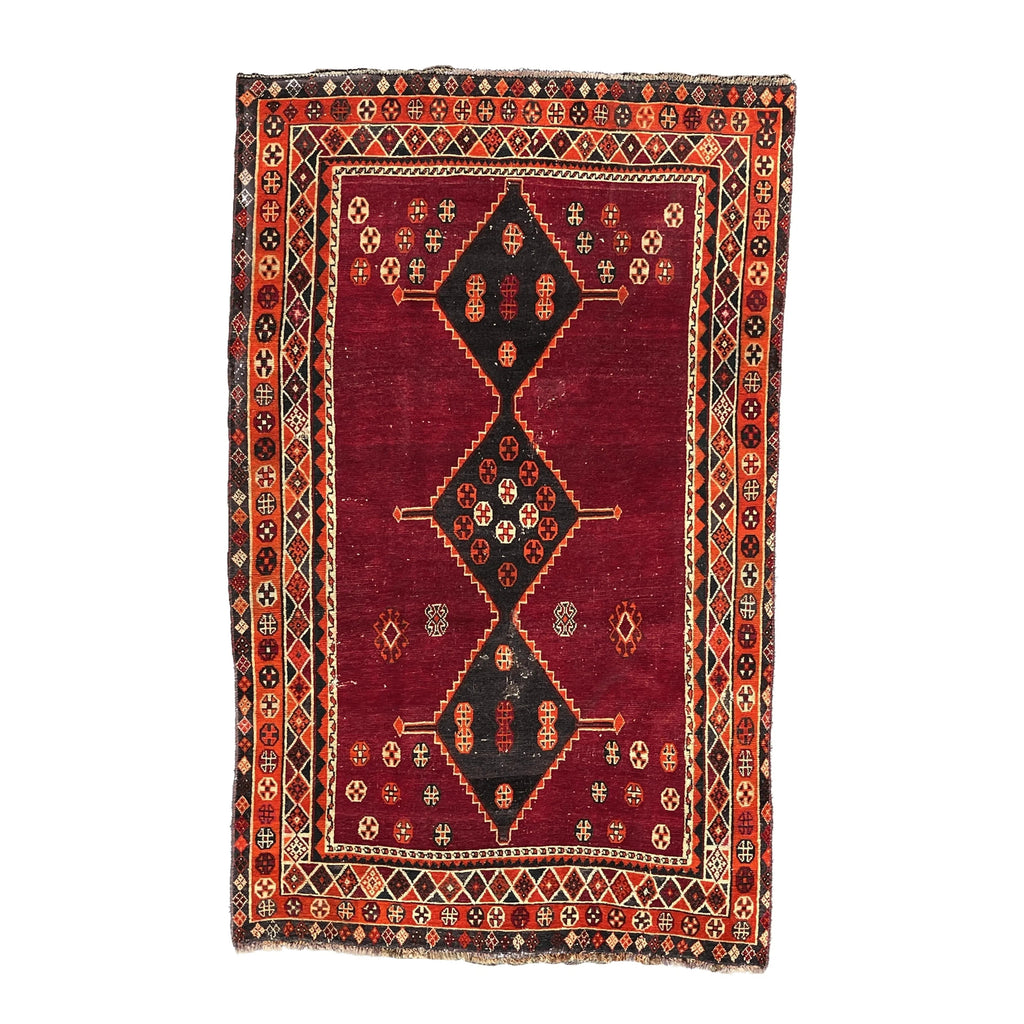 Central Persian Luri Tribal Rug, 5' x 8' by Antique