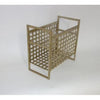 Champagne Silver Woven Magazine Holder by Dessau Home