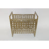 Champagne Silver Woven Magazine Holder by Dessau Home