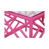 Chinese Chippendale Rattan Nesting Tables, Set of Two by David Francis Furniture