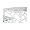 Chinese Chippendale Rattan Nesting Tables, Set of Two by David Francis Furniture