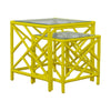 Chinese Chippendale Rattan Nesting Tables, Set of Two by David Francis Furniture