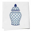 Cocktail Napkins Set of 4- Blue & White Chinoiserie Style Ginger Jar by TOSS Designs, Inc.
