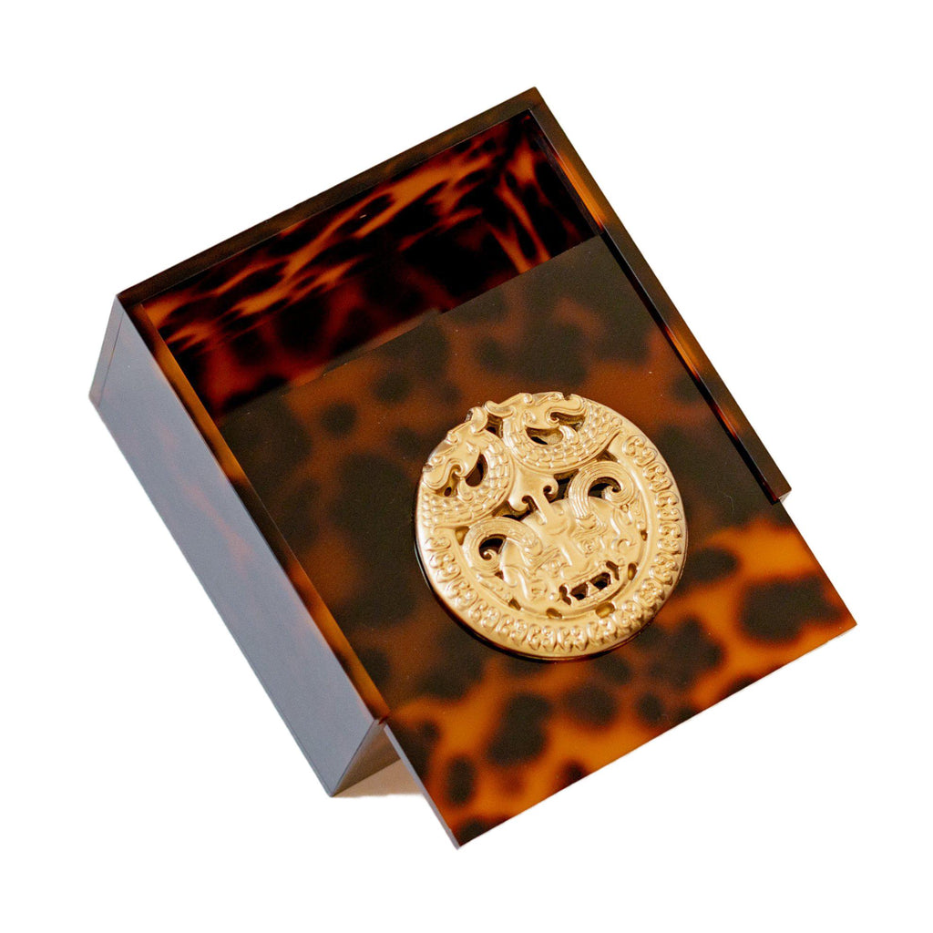 Double Dragon Acrylic Box in Tortoise by Southern Tribute