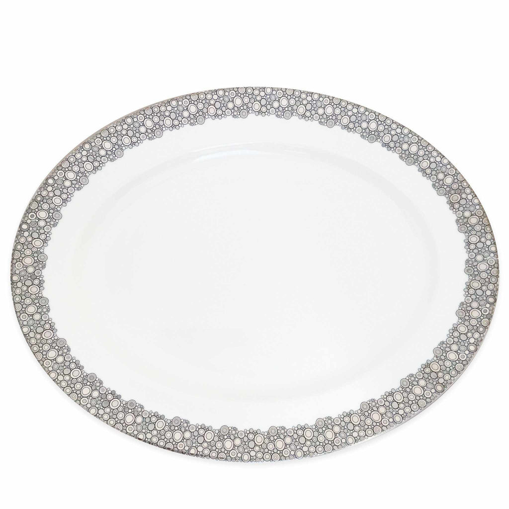 Ellington Shine Platinum Large Oval Platter by Caskata