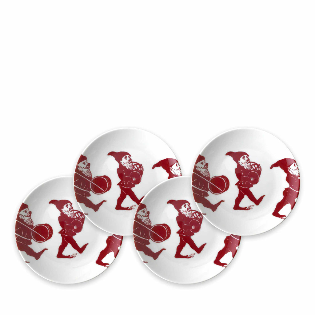 Elves Red Canapés Set of 4 by Caskata