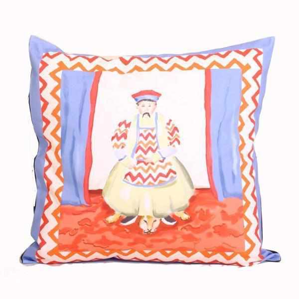 Emperor Pillow in Blue by Dana Gibson
