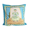Emperor Pillow in Turquoise by Dana Gibson