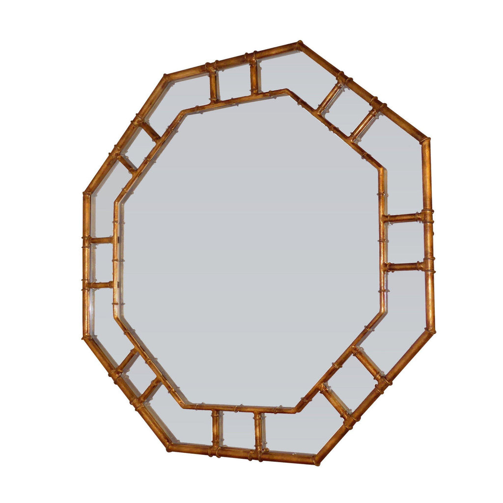 Faux Bamboo Octagonal Wall Mirror by Dessau Home