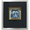 Framed Blue & White Plate with Figural Scene by Dessau Home