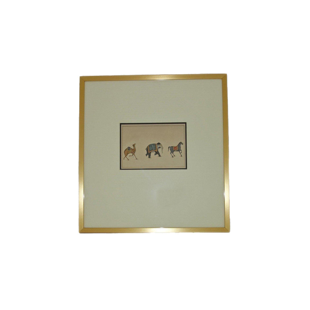 Framed Giglee with Chinoiserie Animal Figures by Dessau Home