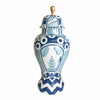 Ginger Jar, Medium 15"H in Blue Summer Palace by Dana Gibson