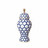 Ginger Jar, Small 12"H in Blue Mesh by Dana Gibson