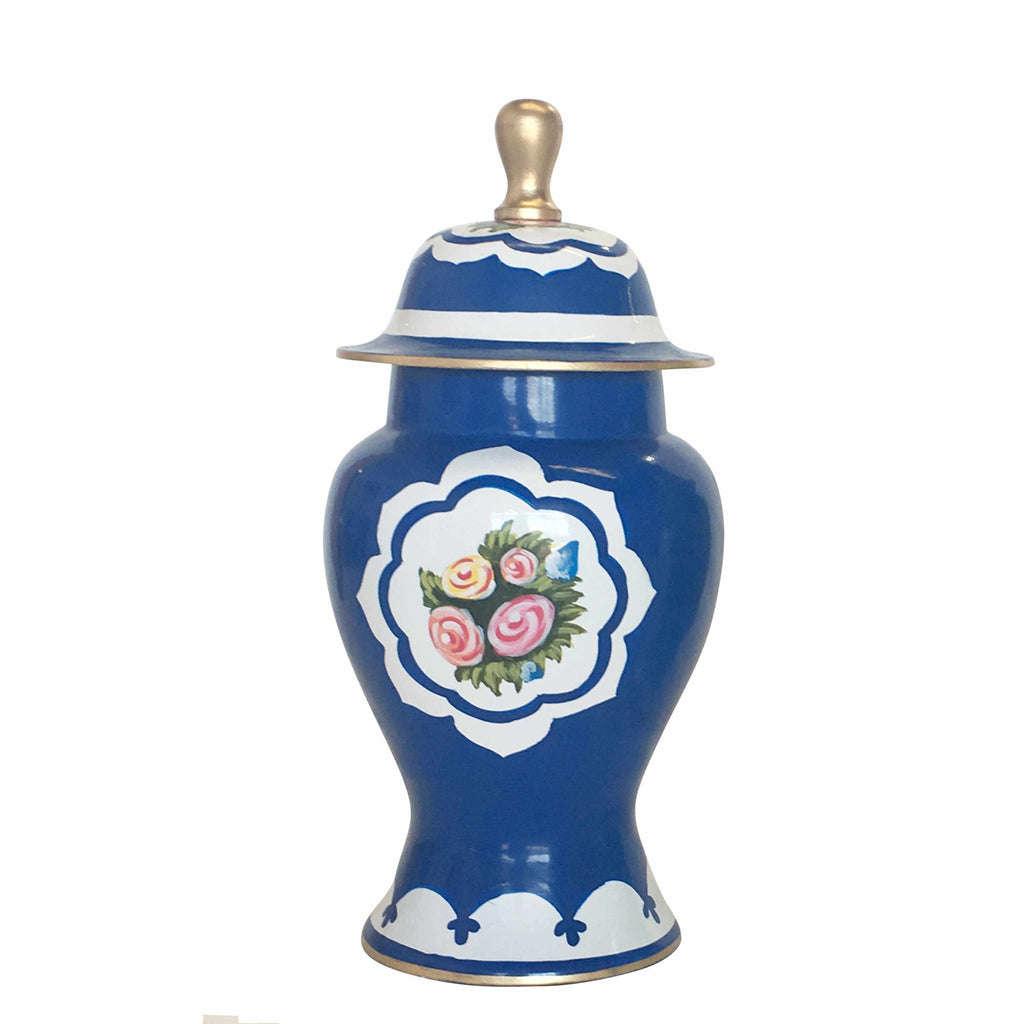 Ginger Jar, Small 12"H in Blue Waldorf by Dana Gibson
