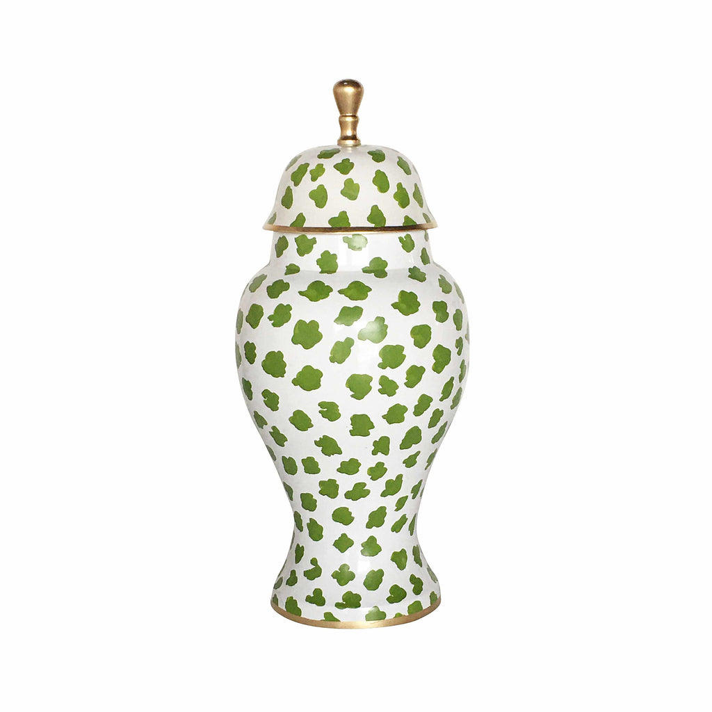 Ginger Jar, Small 12"H in Green Fleck by Dana Gibson