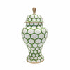Ginger Jar, Small 12"H in Green Mesh by Dana Gibson