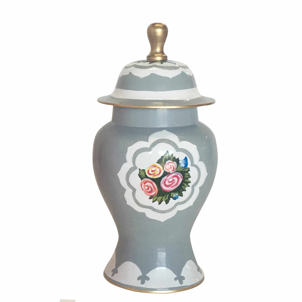 Ginger Jar, Small 12"H in Grey Waldorf by Dana Gibson