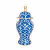 Ginger Jar, Small 12"H in Navy Bedford by Dana Gibson