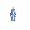 Ginger Jar, Small 12"H in Navy Pavilion by Dana Gibson